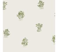 Cath Kidston Kingdom Posey Wallpaper | Sage