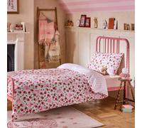 Cath Kidston 'Life Is A Stage Ballerina' Floral Reversible Duvet Cover Set in Pink | Size: Single Cath Kidston Pink Single