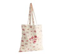 Cath Kidston London Pattern Cotton Canvas Tote Bag - Cream - One Size - Cream