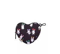 Cath Kidston London Womens Ladies Girls Foldaway Heart Shopper Shopping Shoulder Tote Bag Mini Monsters in Black