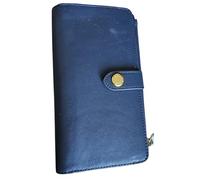 Cath Kidston Navy Leather Continental Purse Phone Wallet