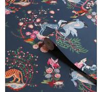 Cath Kidston Navy Painted Kingdom Patterned Smooth Wallpaper