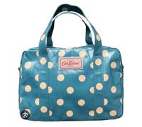 Cath Kidston Oilcloth Teal Spot Dot Bowler Bag Handbag