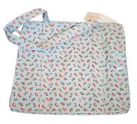 Cath Kidston Oilcloth Turquoise Elgin Ditsy Large Boxy Zip Tote Bag