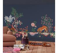 Cath Kidston Painted Kingdom Navy Fixed Size Mural Print To Order