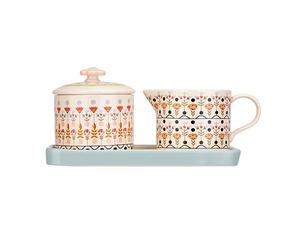Cath Kidston Painted Table Ceramic Sugar & Milk Jug Set