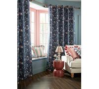 Cath Kidston Paper Birds Pair of Blackout Lined Eyelet Curtains Blue