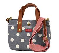 Cath Kidston Premium Multi Way Button Spot Twill Shoulder Cross Body Grab Bag in Navy Blue