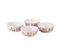 Cath Kidston Raspberry Set Of 4 Melamine Cereal Bowls