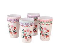 Cath Kidston Raspberry Set Of 4 Melamine Tumblers