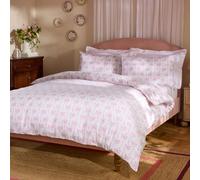 Cath Kidston Ribbon And Bows Reversible Cotton Duvet Cover Set Super King White