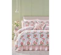Cath Kidston Rose Flutter Pink Duvet Cover Set Floral Themed Double Bedding