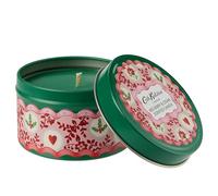 Cath Kidston Scented Candle 100g, Home Fragrance, Red Berries and Candied Scent, Portable Tin with Lid, 25 Hours Burn Time, Housewarming Gift, Vegan and Cruelty Free
