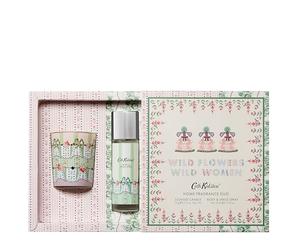 Cath Kidston Scented Candle 70g, Room Spray 30ml, Home Fragrance, Vegetable Wax, Burn Time 20 to 25 Hours, Orange Blossom Scent, Travel Size, Beauty Gift, Cruelty and Vegan Friendly