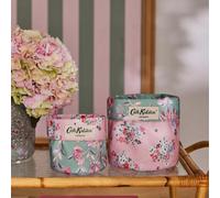 Cath Kidston Set Of 4 Floral Reversible Storage Bags - Green/pink
