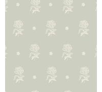Cath Kidston Spitalfield Bunches Wallpaper | Sage