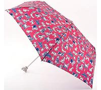 Cath Kidston Squiggle Dogs Red Minilite Folding Umbrella Handbag Size Brolly & Cover