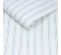 Cath Kidston Stitched Stripe Blue Wallpaper