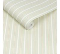 Cath Kidston Stitched Stripe Sage Wallpaper