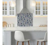 Cath Kidston Strawberry Gardens Glass Splashback - Blue (900X750mm)