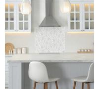 Cath Kidston Strawberry Gardens Glass Splashback - Grey (900X750mm)