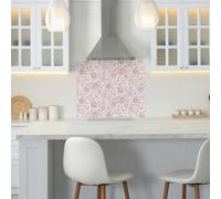 Cath Kidston Strawberry Gardens Glass Splashback - Light Pink (900X750mm)