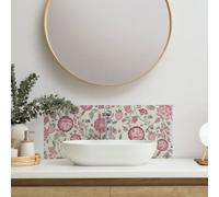 Cath Kidston Strawberry Gardens Glass Splashback - Pink (600X250mm)