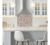 Cath Kidston Strawberry Gardens Glass Splashback - Pink (900X750mm)