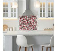 Cath Kidston Strawberry Gardens Glass Splashback - Red (900X750mm)