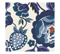 Cath Kidston Strawberry Gardens Glass Splashback Sample - Blue (100X100mm)