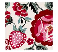 Cath Kidston Strawberry Gardens Glass Splashback Sample - Red (100X100mm)