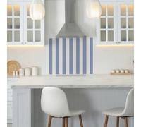 Cath Kidston Stripe Glass Splashback - Blue (900X750mm)