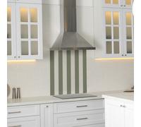 Cath Kidston Stripe Glass Splashback - Green (600X750mm)