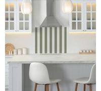 Cath Kidston Stripe Glass Splashback - Green (900X750mm)
