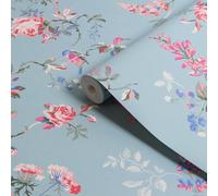 Cath Kidston Summer Birds & Roses Patterned Smooth Wallpaper