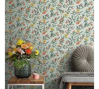 Cath Kidston Summer Birds Wallpaper Sage