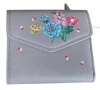 Cath Kidston Taupe Twilight Sprig Flowers Small Envelope Purse