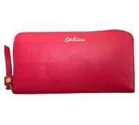Cath Kidston Tomato Red Pebble Leather Continental Wallet Purse