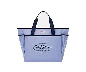 Cath Kidston Twill Stripe Tripper Tote - Cream Blue