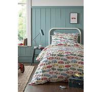 Cath Kidston Vintage Cars 100% Cotton Duvet Cover Set Multi