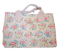 Cath Kidston Vintage Pink Oilcloth Latimer Rose Large Tote Overnight Weekend Bag