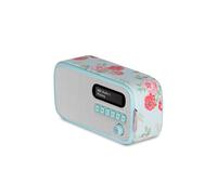 Cath Kidston Portable DAB Radio with Bluetooth - Built-in Rechargeable Battery Powered Radio - Digital DAB Radios Alarm Clock with Dual Alarms & Sleep Timer - DAB+ Radios Mains Powered - Antique Rose