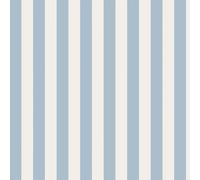 Graham & Brown Cath Kidston Canopy Stripe Blue Wallpaper | Paste the Wall Application | Blue Floral | Eco-Friendly