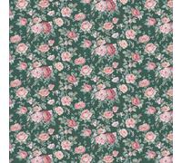 Cath Kidston Green Garden Rose Smooth Wallpaper