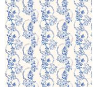 Cath Kidston Road Floral Blue and White Wallpaper