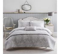Cath Kidston Washed Rose Floral Grey 200TC 100% Cotton King Size Duvet Cover