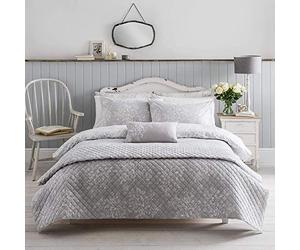 Cath Kidston Washed Rose Grey Floral Duvet Cover Set (King Size Duvet Set 230 x 220 Centimetres)