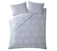 Cath Kidston Washed Rose Grey Floral Duvet Cover Set (Single Duvet Cover Set 137 x 200 Centimetres)