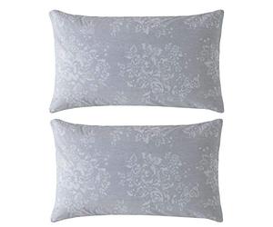Cath Kidston Washed Rose Grey Floral Duvet Cover Set (Standard Pillowcase Set 50 x 75 Centimetres)