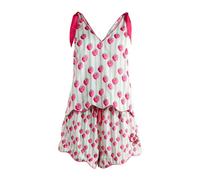 Cath Kidston Womens Berries Pyjama Set - Green/Pink - 14 UK - Green/Pink - 100% Polyester